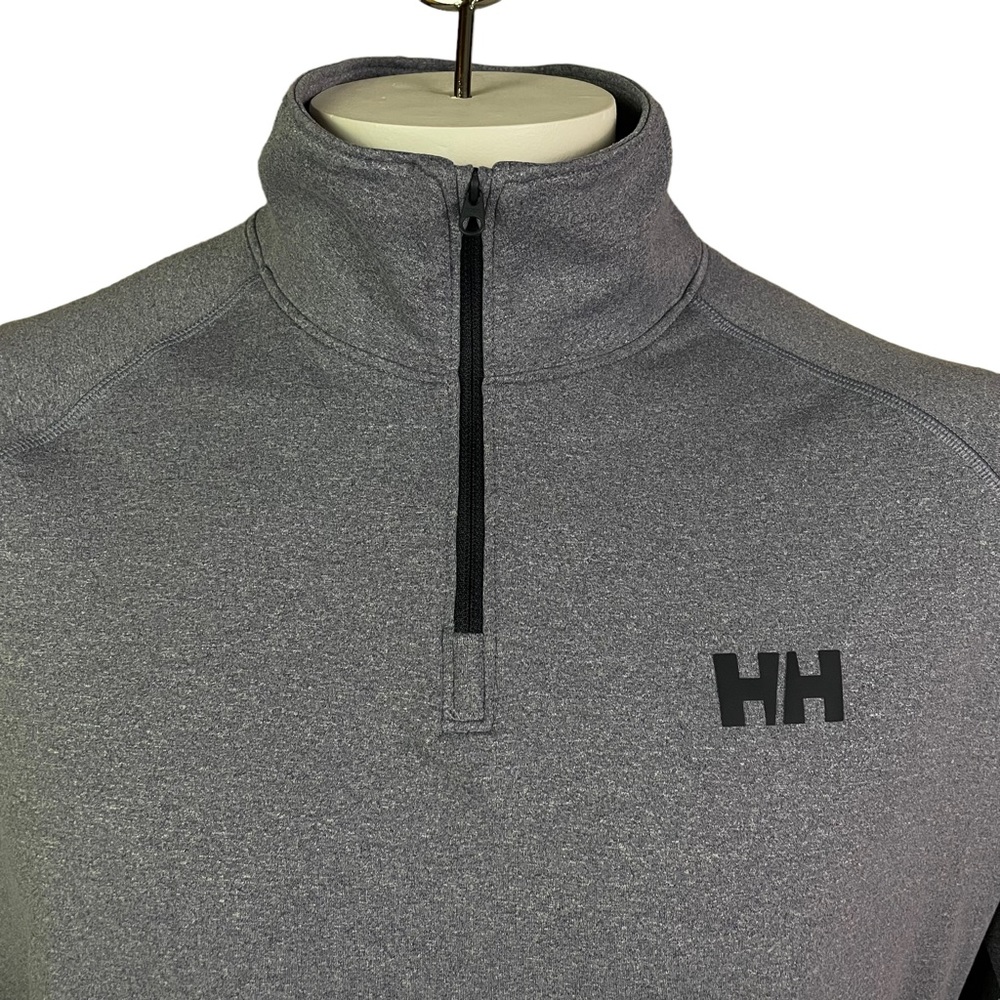 Helly Hansen 1/4 Zip Long Sleeve Shirt Gray Men’s XL - Picture 2 of 10